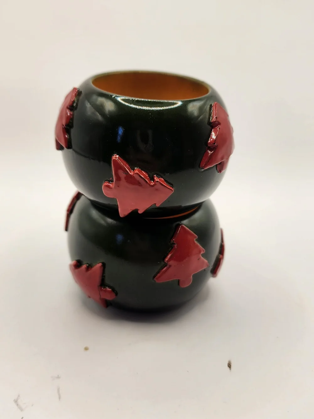 Set Of‎ 4 Christmas Tree Napkin Rings Made In India Winter Holiday Decor